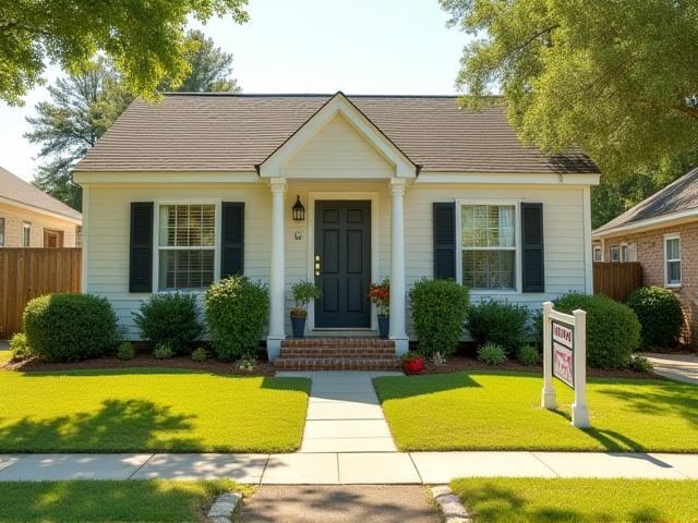 Classic single-family home with a 'For Rent' sign outside in Columbia, SC